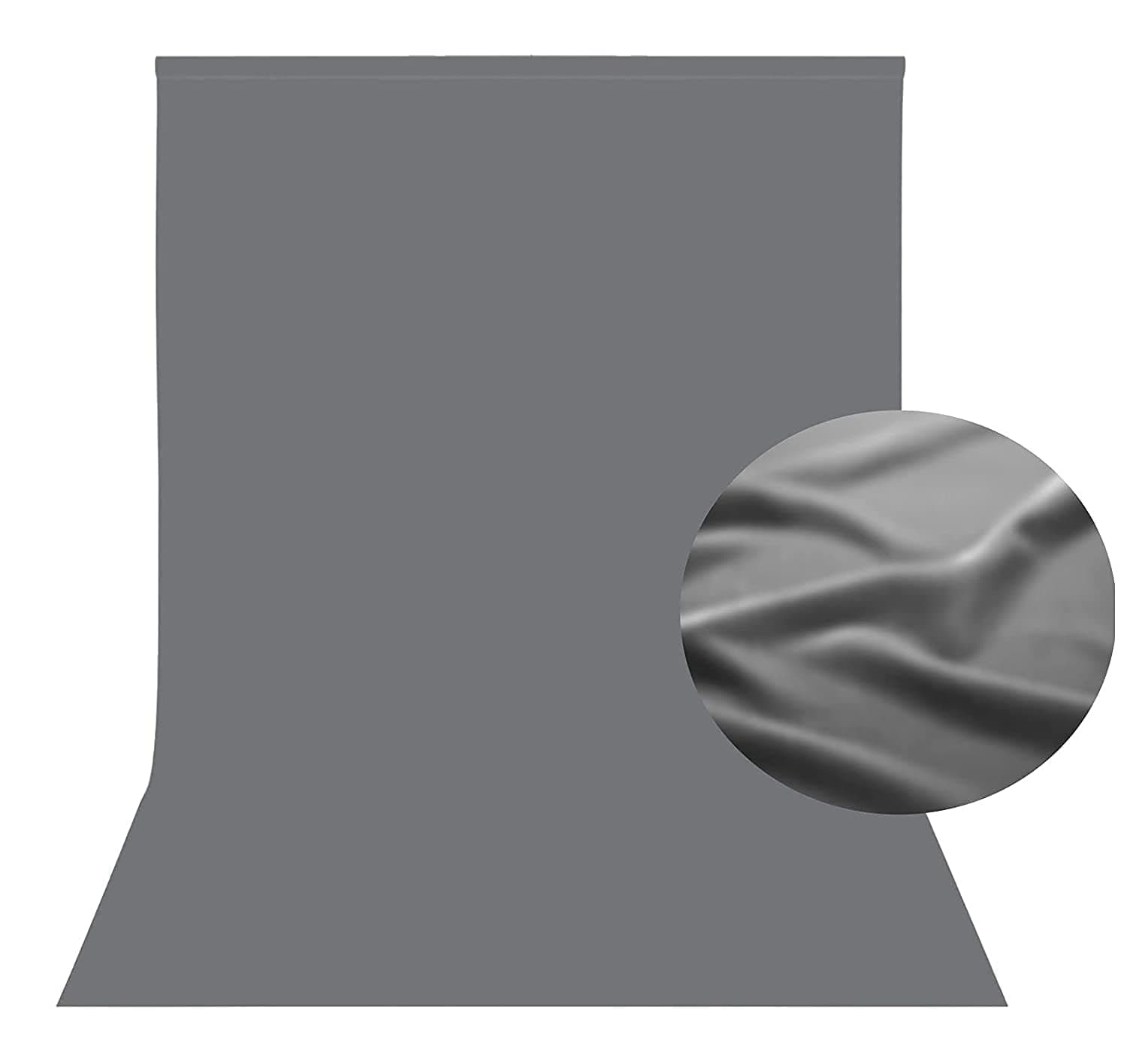 Boltove® 8FTX12FT Grey Backdrop Background Rod Pocket for Photography Backdrop,Photoshoot Background,Video production, Home Decoration,Weddings, Narties, Newborns, Product photography, Screen Video Recording, Curtain