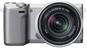 Sony NEX-5RK/S 16.1 MP Mirrorless Digital Camera with 18-55mm Lens and 3-Inch LCD (Silver) (OLD MODEL)