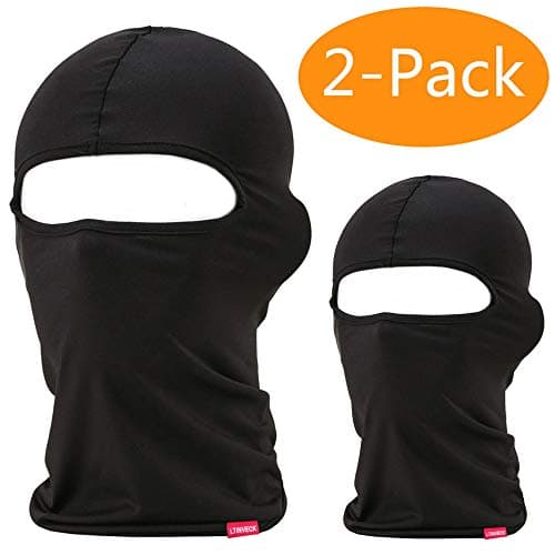 Balaclava Face Mask, 2 Pack Lightweight Motorcycle Black Warmer Ski Mask for Men Bandana