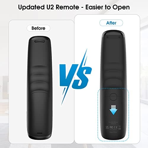U2 Universal Remote With Customizable APP, All-In-One Smart Remote Control, Compatible With TV/Soundbar/Streaming Players And More,Black