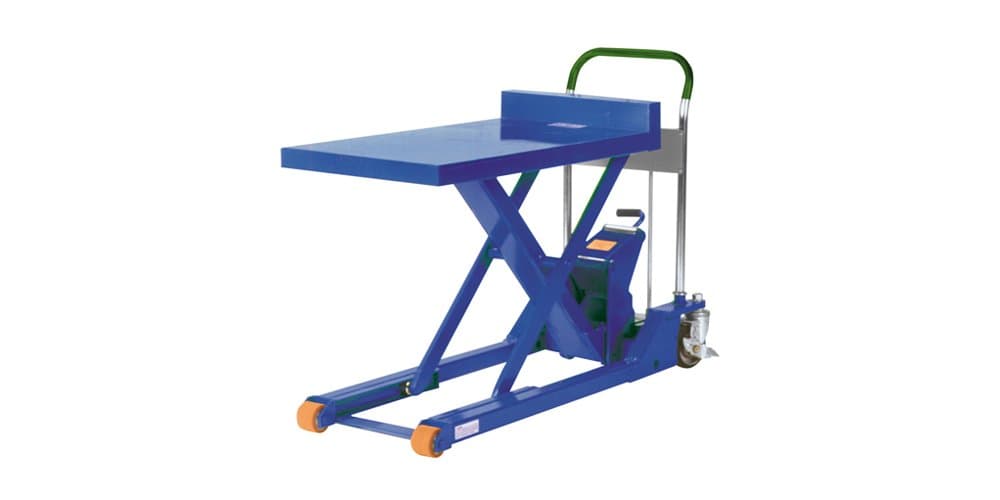 Southworth Products M-500L Dandy Manual Scissor Lift Cart, Foot Pump, 1100 lb. Capacity, 19.7" x 37.1" Platform