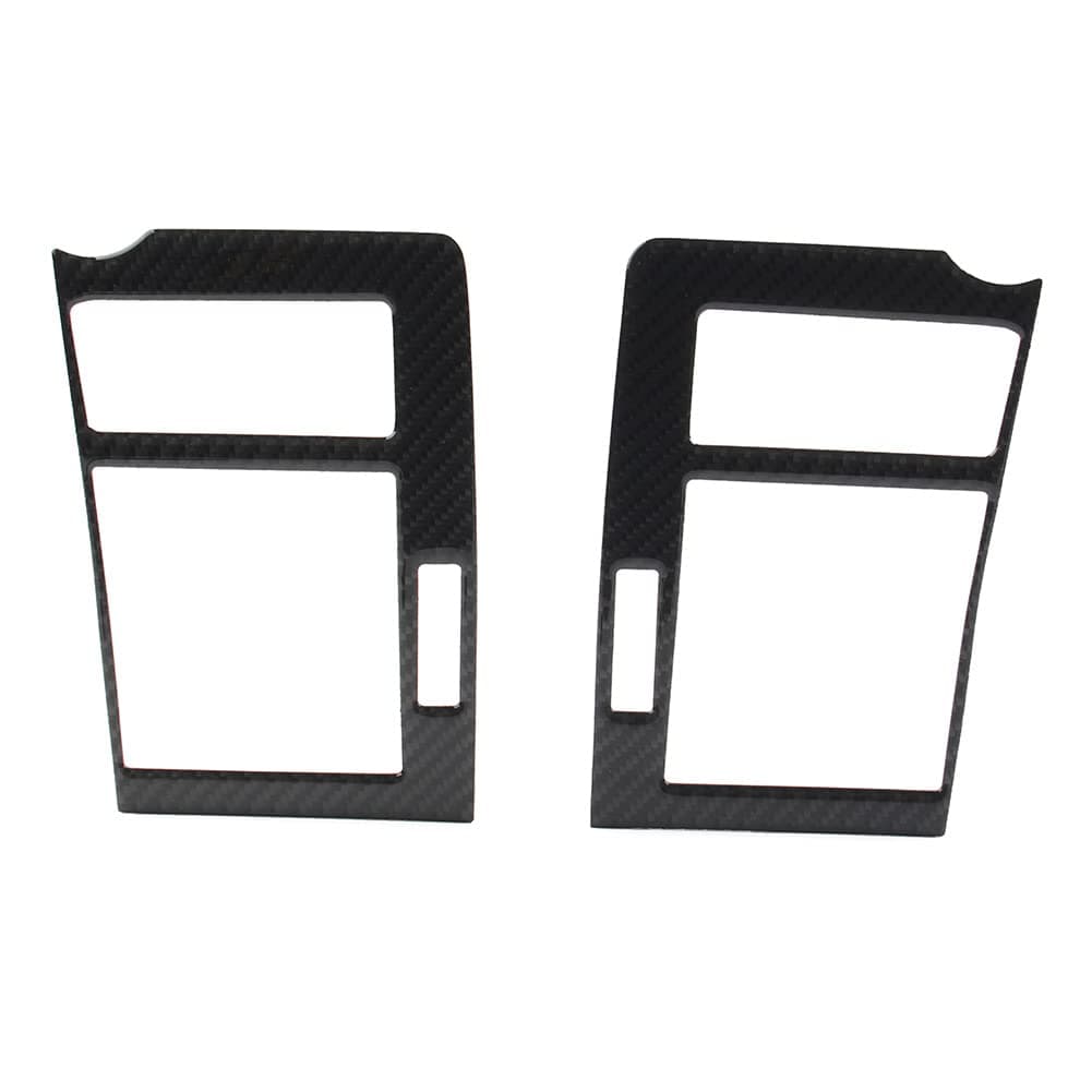 DAMAI Car Carbon Fiber Center Air Condition Outlet Vent Trim Cover for Toyota Land Cruiser Prado 2010 2011 2012 2013 2014 2015 2016 2017 2018