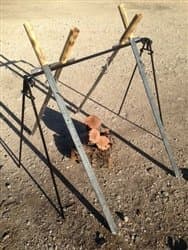 Portable Dutch Oven & Grill Cook Set with 4 Churrasco Swords