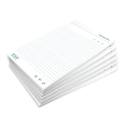 Livescribe Top-Bound Lined Notepad #1-6 (5"x8", 127mm x 203mm), 6 Pack