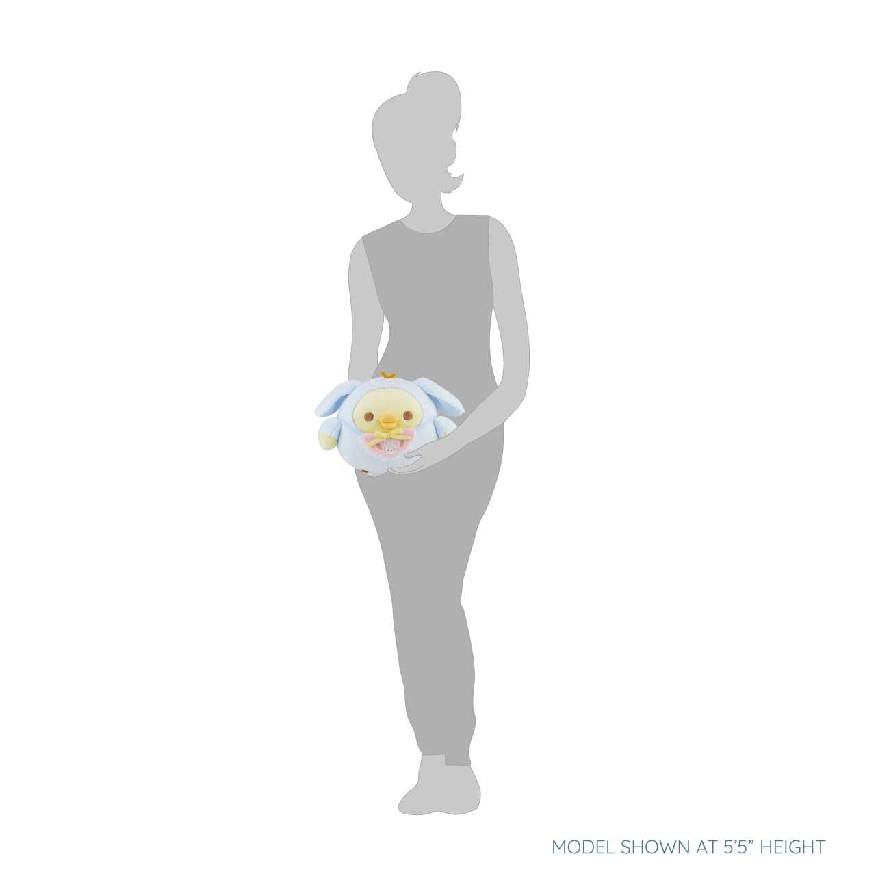 リラックマ キイロイトリ サンエックスオリジナル みんなでウサウサバビーシリーズ レイダウンぬいぐるみ - 13インチ ぬいぐるみ