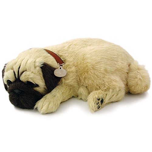88 Unlimited Perfect Petzzz Pug - Breathing Puppy Dog Plush Set w/Carrier Bed Brush