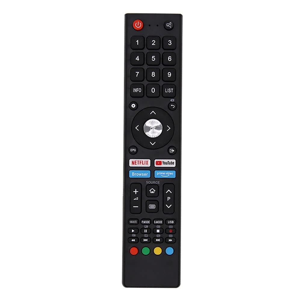 ELTERAZONE New Replacement Remote Control, Remote Control Fit, Universal Remote Control Compatible with CHIQ Smart TV U55H7A U58H7A U43H7A Controller with Aiwa Led Remote (GCBLTV02BDBIR) black
