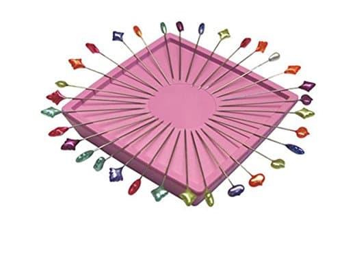 Pink Zirkel Magnetic Pin Cushion - 100 Splendid Spear Pins Tin by Patty Young Included