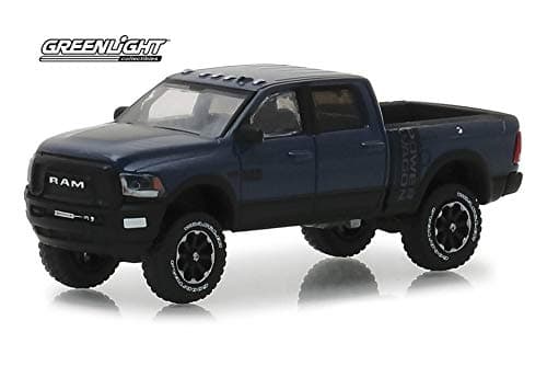 2018 Dodge Ram 2500 Power Wagon Pickup Truck, Maximum Steel Dark Purple - Greenlight 30016/48 - 1/64 Scale Diecast Model Toy Car