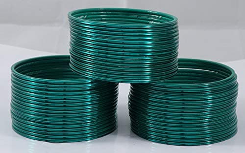 NMII Plain Metal Bangles Set For Women and Girls with Glossy Finished Design
