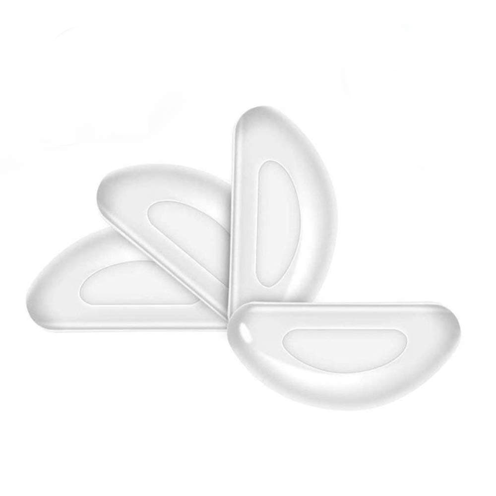 Eyeglass Nose Pads, Stick on Anti-Slip Adhesive Soft Silicone Nose Cushions for Glasses, Eyeglasses, and Sunglasses 2mm- 12 Pairs (Clear) …