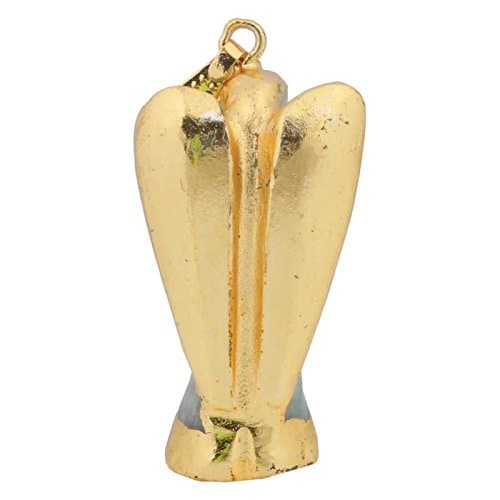 National Trading Co Green WithGolden Quartz Angel Crystal Pendant