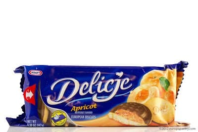 Delicje Apricot European Biscuits (2 packages)