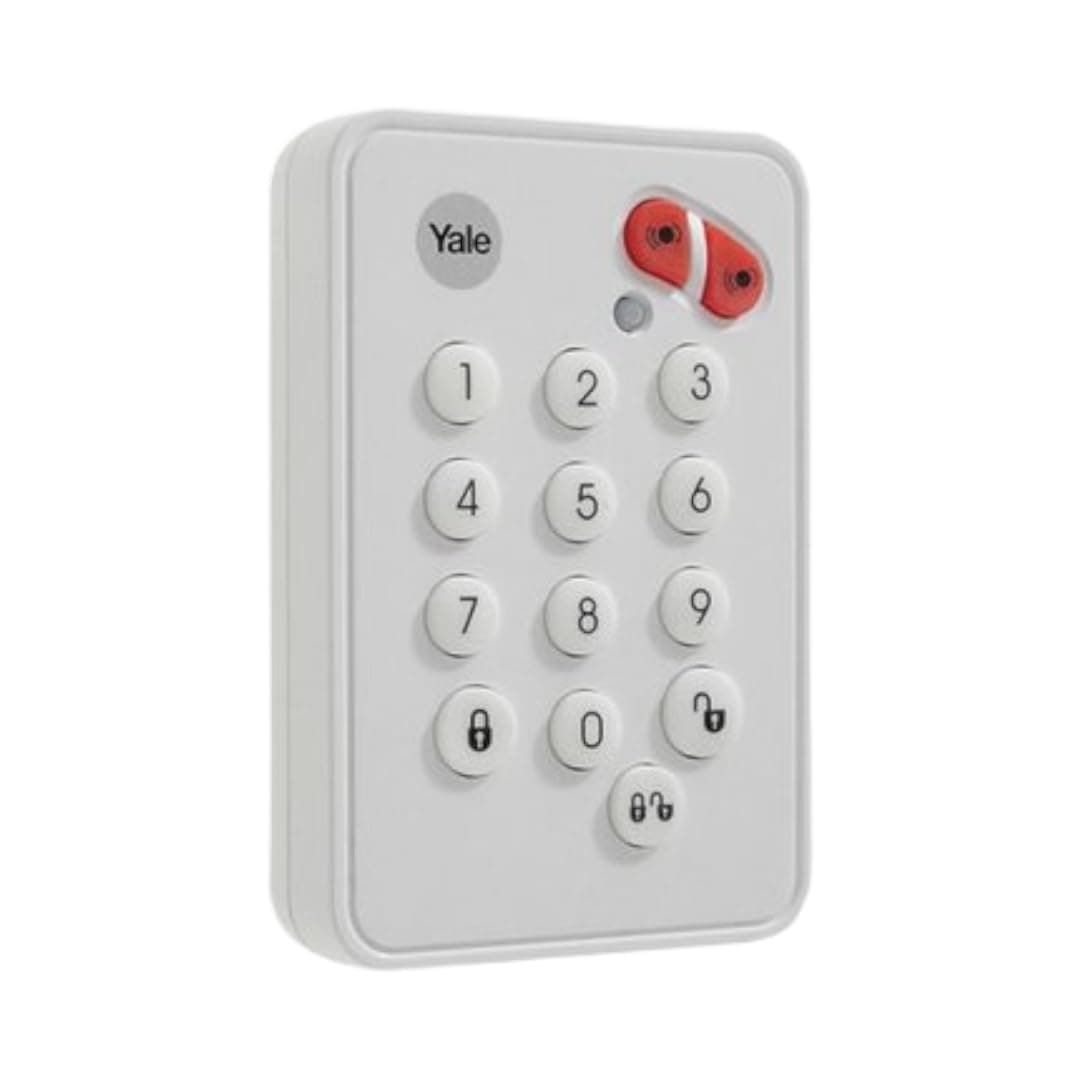 Yale EF-KP Easy Fit Alarm Remote Keypad, White, DIY Friendly, Accessory for SR & EF Alarms