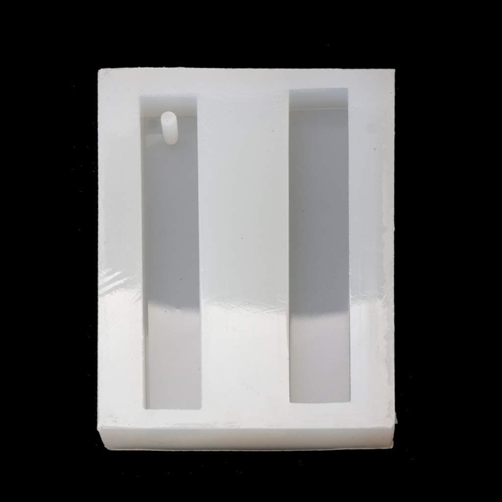 Hukai Rectangle Bar Resin Silicone Mold Epoxy Resin DIY Pendant Making Jewelry Tools,Can Be Applied to DIY Different Handiwork and Jewelry