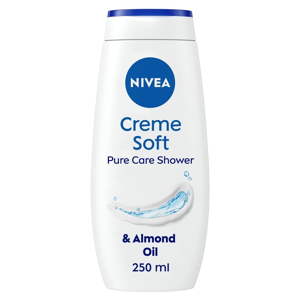 Care Shower Creme Soft (250 ml) Enriched with Almond Oil, Moisturising Gel Body Wash, Skin Moisturiser with Mild Scent