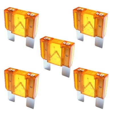 Maxi Flat Blade Fuse 40A / 32V / Orange - Pack of 5