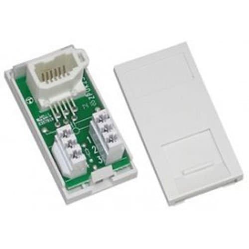 BT Secondary Euro Module. BT Clip-In Insert for Standard UK Frames. White Modular 25mm x 50mm