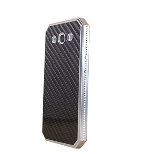 Galaxy S3 Carbon Fiber Case,surpluswind Aluminum S3 Metal Case for Galaxy S3 I9300 Carbon Fiber Back Case (silver black)