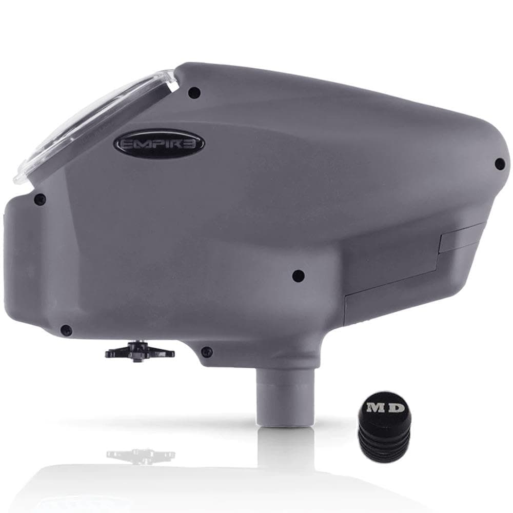 Maddog Empire Halo Too Electronic Paintball Loader with HK Army Epic Speed Feed and HPA Paintball Tank Fill Nipple Protector Accessory Package - 20+ BPS