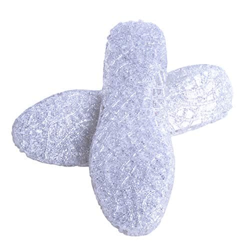 Dear Time Women Flat Heel Summer Beach Jelly Shoes Silver US 7