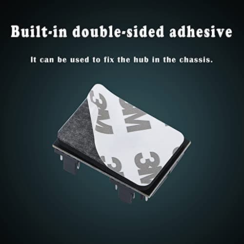 MEIRIYFA 8 Way 3Pin & 4Pin Fan Adapter PWM PC Chassis Cooling Fan Hub 12V Speed Controller with 6Pin Power Port