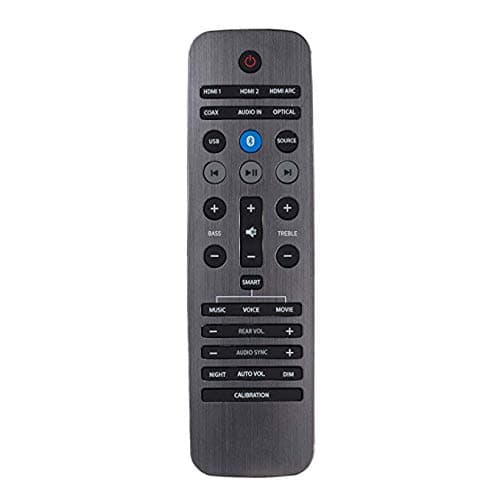 YUHUA ELE Remote Control for Philips Fidelio B5 E6 Soundbar, Replacement Remote (No Setup Required) Audio Video Surround Sound Speaker System Home Cinema Accessories