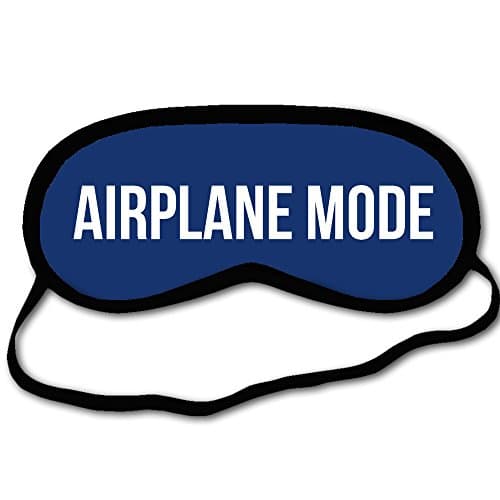 Personalized Sleeping Mask with Airplane Mode - Comfortable Eye Mask Blindfold for Travel & Sleep