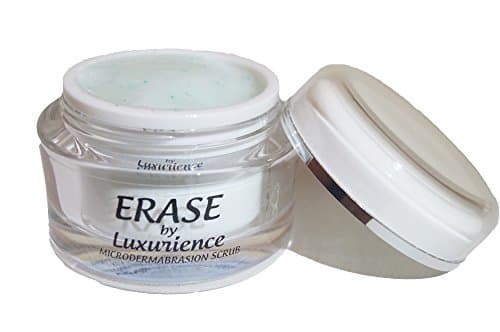 Best Microdermabrasion Scrub - Look Younger Fast - Erase By Luxurience - FREE sample of an anti aging spa product - spa skin care products for men & women - no machinery required - 100% Guaranteed Satisfaction - Made in USA