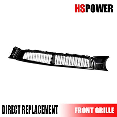 HS Power Matte Bk Sti Badgeless Mesh Front Hood Bumper Grill Grille for 02-03 Impreza WRX MPN: SU1200123