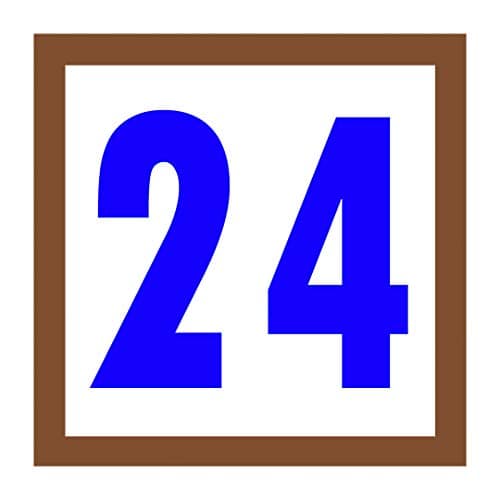 MY MAGIC GIFT NUMEROLOGY MAGICAL NUMBER 24 WOODEN FRAME (5X5 INCH,BROWN)