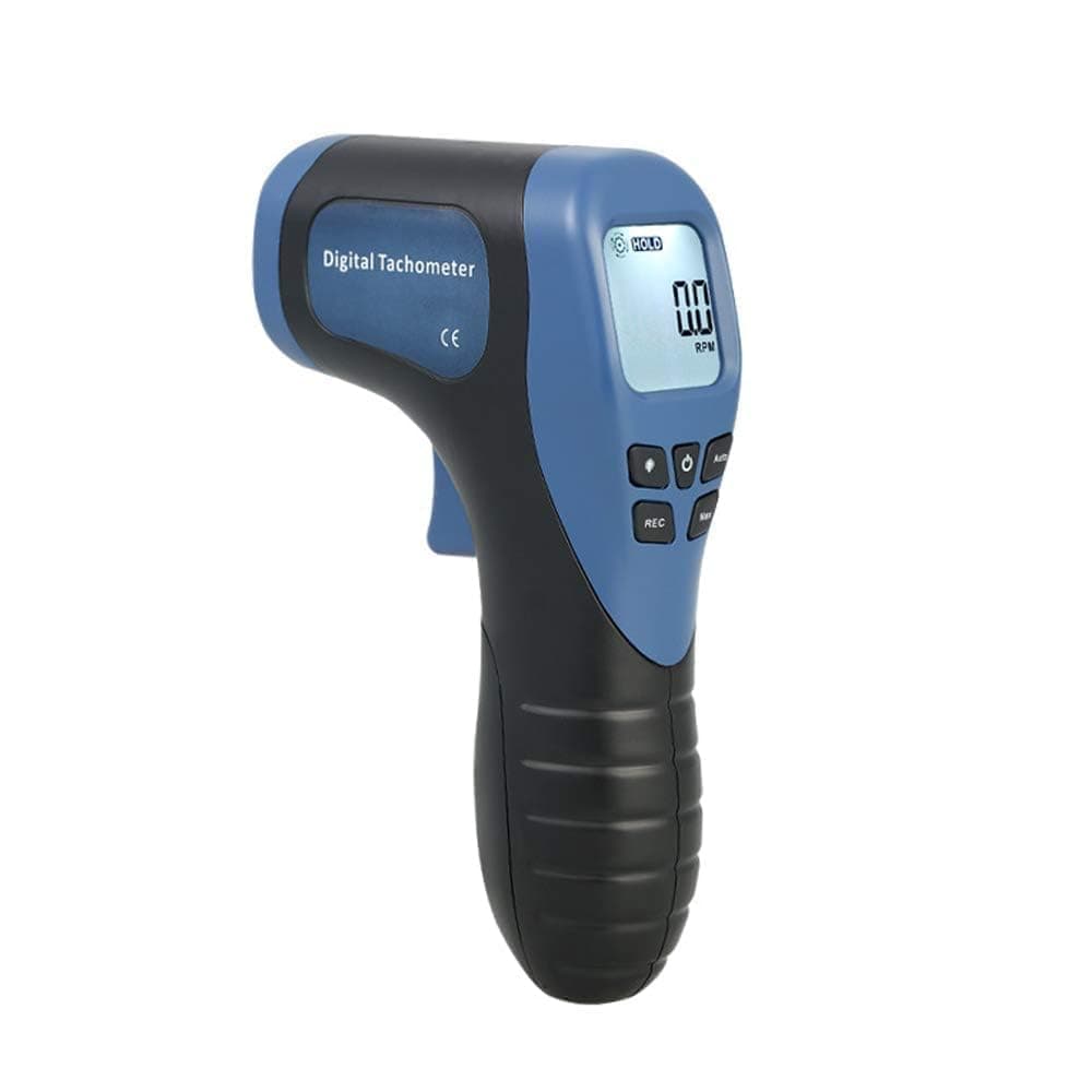 Handheld Digital Laser Tachometer Non-Contact RPM Meter Motor Speed Gauge Gun Measuring Range: 2.5-99999RPM