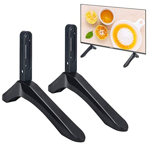 Universal Table Top TV Stand Legs Tv Base Replacement for Most 39”-65”LCD Flat Screen TV ,Universal TV Stand Table Top, Desktop and Wall-Mounted, Applied to 3 Types of TV, Adjustable Height/Tilt,RT-58