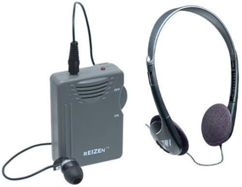 Reizen Elite Package: Loud Ear 120dB Gain Personal Amplifier with Earphone and Extra Headphones