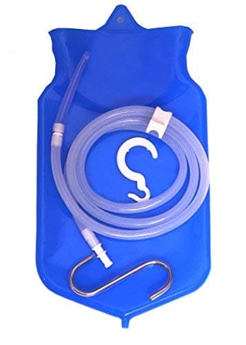 Reusable Silicone Enema Bag Enema Kit 2Litre | Strong Metal Suspension | Hygienic Enema Sheet | Carry & Storage Bag