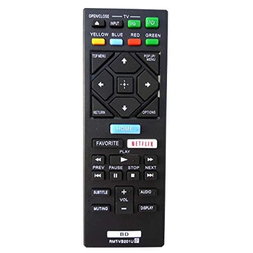 Sony OEM Remote Control (RMT-VB201U) for Select Sony Blu-Ray Players
