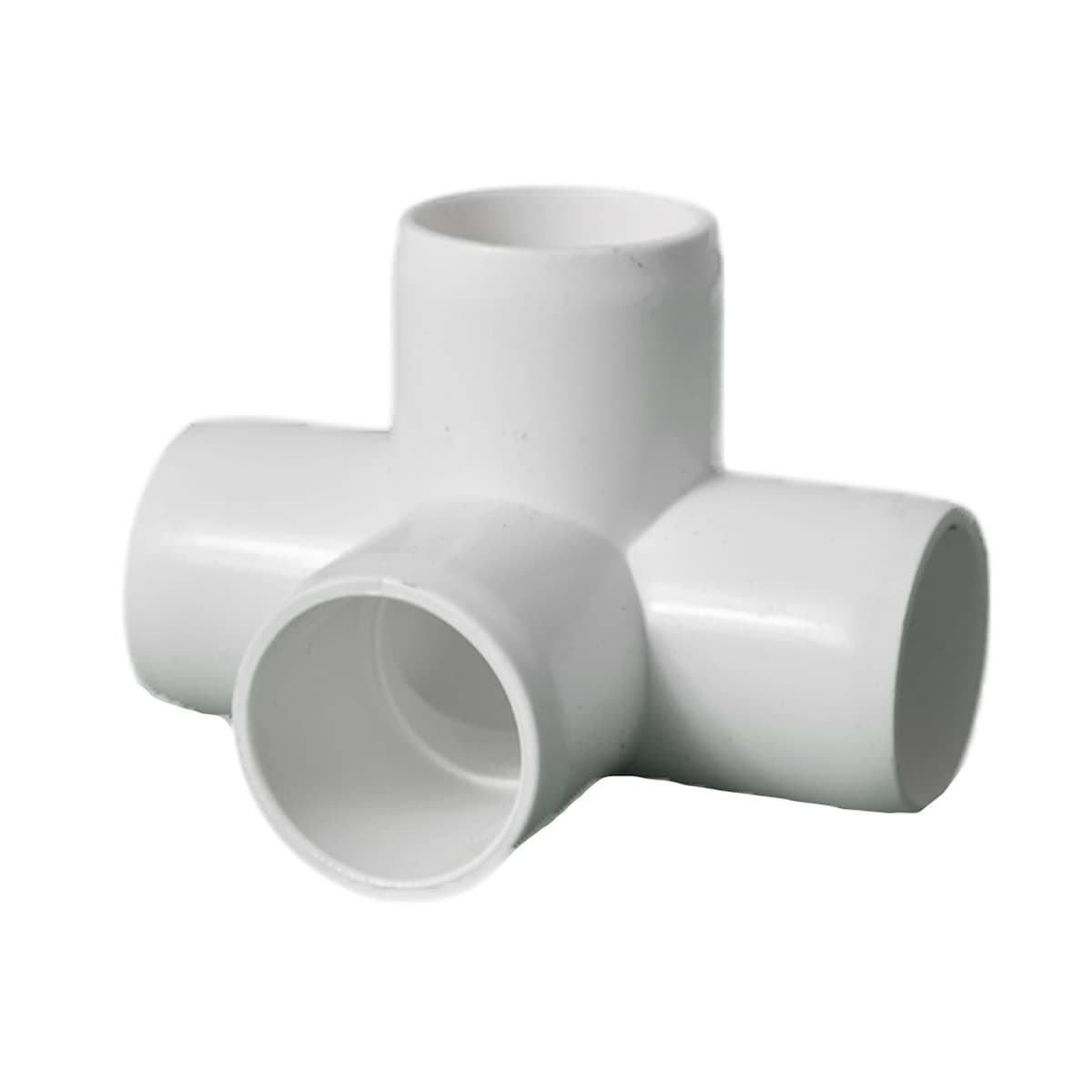 PVC Pipe Fittings for Building Furniture and Cool Structures | (1 Inch, 4-Way Elbow, 4)