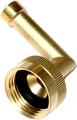 Premium No-lead brass dishwasher swivel connector elbow fitting 3/8" comp x 3/4" FHT