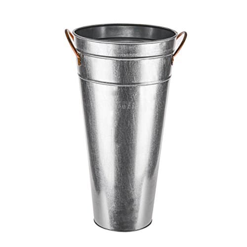 SFS 46cm Galvanised Vase with Ears