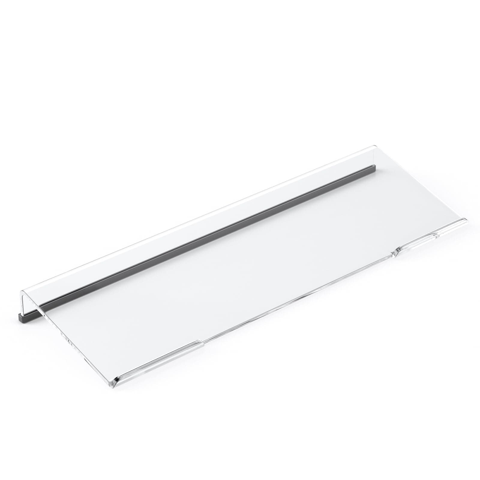 Richboom Computer Keyboard Stand Tilt PC Keyboard Stand Riser for Easy Ergonomic Typing, Acrylic Keyboard Tray Holder for Office Desk, Home, School, with Silicone Anti-Slip Case, Clear