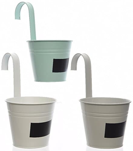 Gainsborough 3 Assorted Coloured Over the Fence Wall Planter 1 of Each Colour 14x24cm