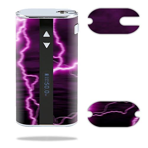 MightySkins Skin For Eleaf iStick 50W – Purple Lightning | Protective, Durable, and Unique Vinyl Decal wrap cover | Easy To Apply, Remove, and Change Styles | Made in the USA