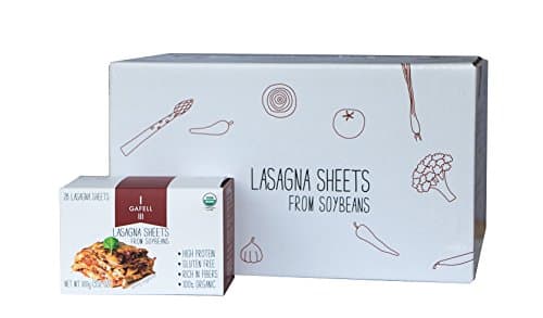 GAFELL - Lasagna sheets from Soybeans, Organic, Gluten Free, 3.52 OZ (Pack of 12)