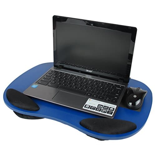 LapGear Smart Media Laptop Lap Desk with Wrist Pad, Blue