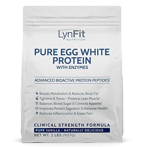 LynFit Nutrition All-Natural, Metabolic Boosting Egg White Protein Powder - Pure Vanilla - 2 Pounds