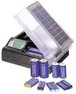 Solar powered USB and battery charger