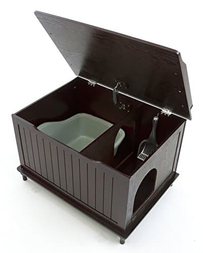 Designer Catbox Nora Litter Box Chest in Espresso