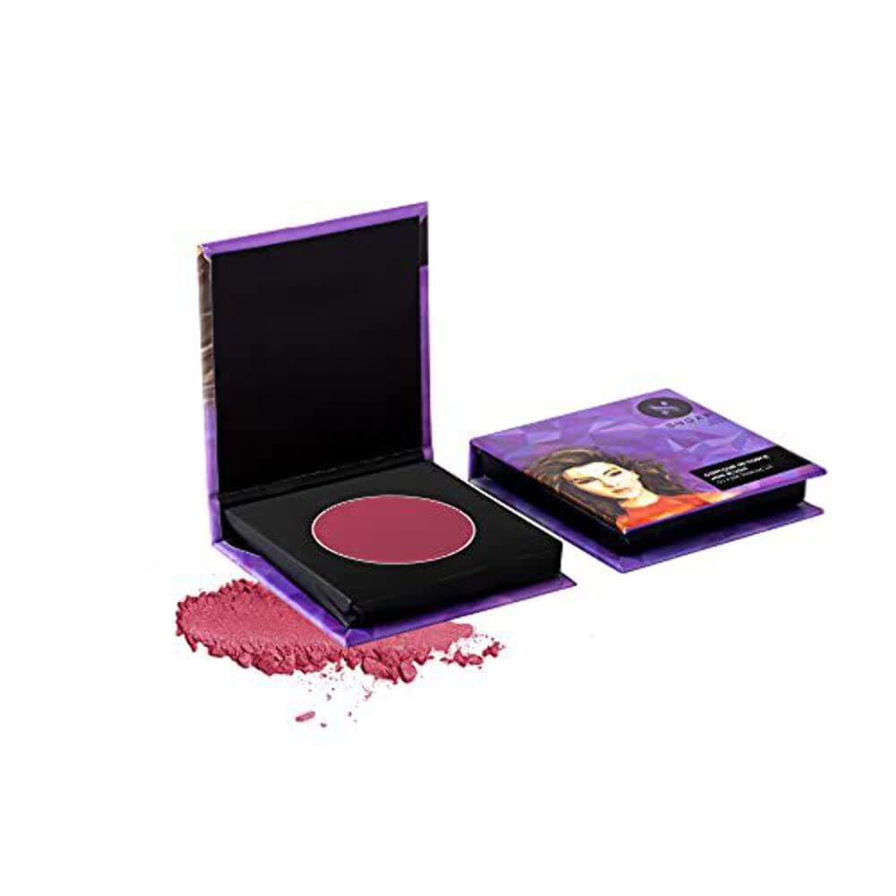 Contour De Force Mini Blush for Face Face Blusher for Face Makeup Smooth Texture Matte & Blendable Paraben & Cruelty Free 4 g (Pack of 1) 02 Pink Pinnacle (Deep Rose)