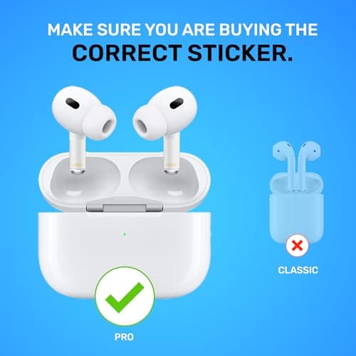 EMF Shield Sticker for AirPods Pro – Lab-Tested Electromagnetic Wave Reduction, Made in USA, Patented Design for 5G & Wireless Devices, Compatible with AirPods Pro 2nd/3rd/4th Gen – WaveBlock