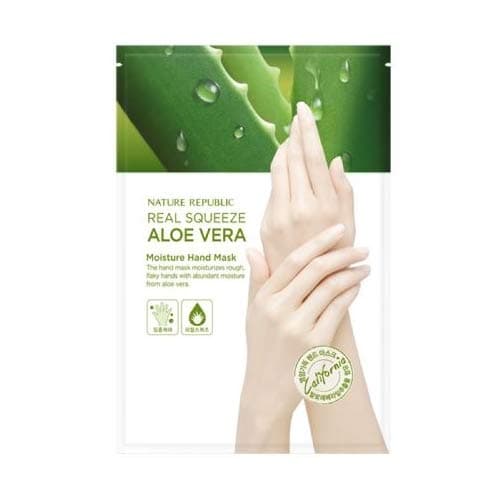 VM KoreaREAL SQUEEZE Aloe Vera Moisture HAND PACK Glove Type 10 PAIRS
